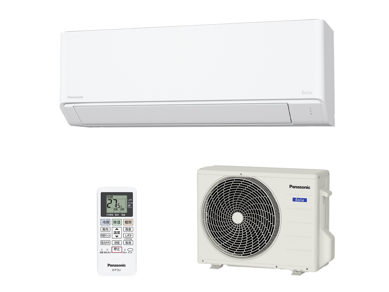 Panasonic �Ǌ|���G�A�R�� �G�I���A F�V���[�Y CS-286DFL-W�i�N���X�^���z���C�g�j