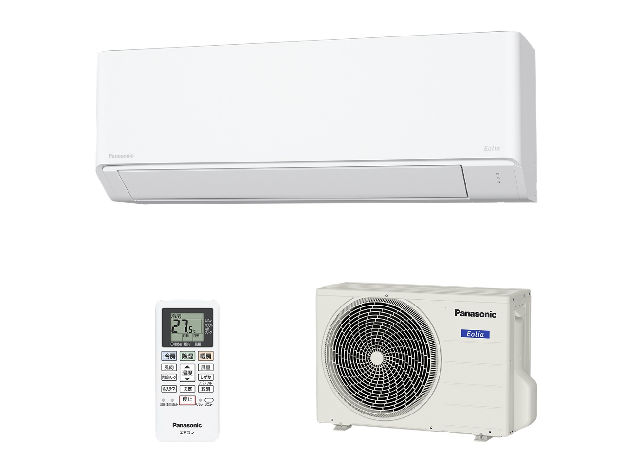 Panasonic �Ǌ|���G�A�R�� �G�I���A F�V���[�Y CS-406DFL2-W�i�N���X�^���z���C�g�j