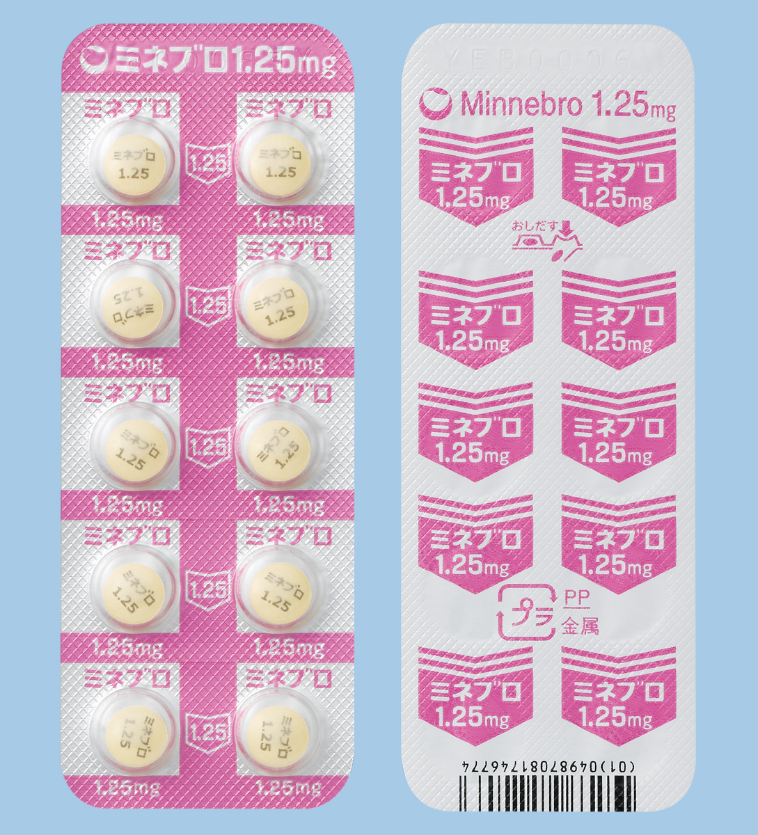 ミネブロ錠1.25mg 100錠(PTP)(第一三共)