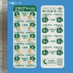 ゾルピデム酒石酸塩錠5mg「トーワ」500錠(東和薬品)