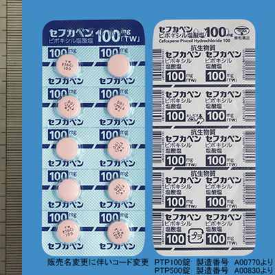 セフカペン ピボキシル塩酸塩錠100mg「TW」500錠(PTP)(東和薬品)