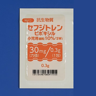 セフジトレン ピボキシル小児用細粒10%「SW」100mg1g 分包 0.3g×240包(沢井製薬)