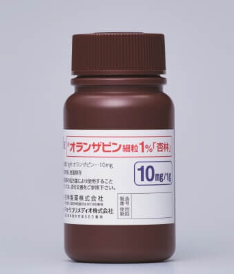 オランザピン細粒1%「杏林」100g(バラ)(杏林製薬)