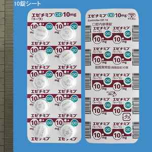 エゼチミブOD錠10mg「トーワ」 100錠 (東和薬品)