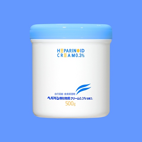 ヘパリン類似物質クリーム0.3%「日医工」 500g×1瓶 (ポリプロピレン容器)(帝國製薬)
