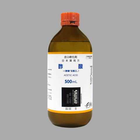 酢酸「日医工」500mL×1瓶 (ガラス瓶)(日医工)