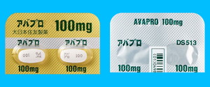 アバプロ錠100mg 製剤詳細 医薬品検索の ヤクジエン