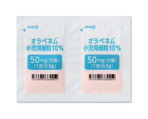 オラペネム小児用細粒10% 0.5g×120包 (Meiji Seika ファルマ) オラペネム小児用細粒10% 0.5g×120包 (Meiji Seika ファルマ)