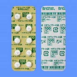 ベザフィブラートSR錠100mg「日医工」100錠(日医工) ベザフィブラートSR錠100mg「日医工」100錠(日医工)