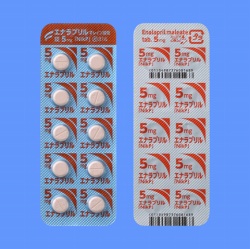 エナラプリルマレイン酸塩錠5mg「NikP」500錠(日医工) エナラプリルマレイン酸塩錠5mg「NikP」500錠(日医工)