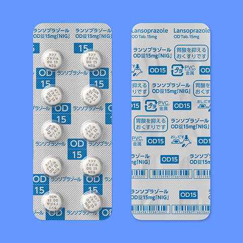 ランソプラゾールOD錠15mg「NIG」 500錠(日医工) ランソプラゾールOD錠15mg「NIG」 500錠(日医工)