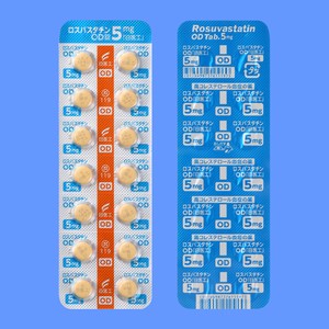 ロスバスタチンOD錠5mg「日医工」 140錠 (日医工) ロスバスタチンOD錠5mg「日医工」 140錠 (日医工)