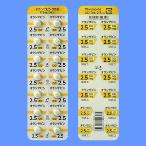 オランザピンOD錠2.5mg「日医工」 70錠 (日医工) オランザピンOD錠2.5mg「日医工」 70錠 (日医工)