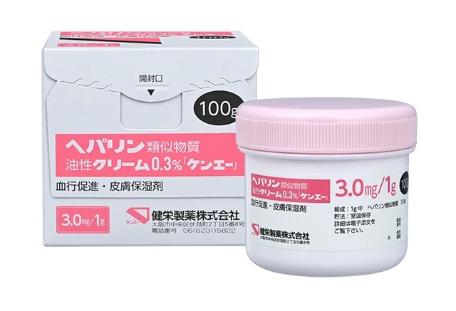 ヘパリン類似物質油性クリーム0.3%「ケンエー」100g×1瓶(健栄製薬) ヘパリン類似物質油性クリーム0.3%「ケンエー」100g×1瓶(健栄製薬)